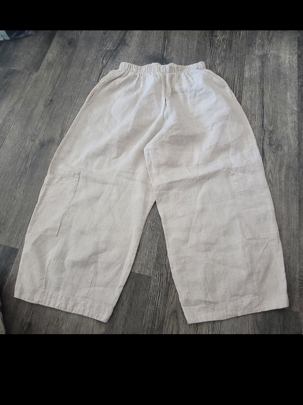 bryn Walker Men's Light Tan Linen Cargo Pants
